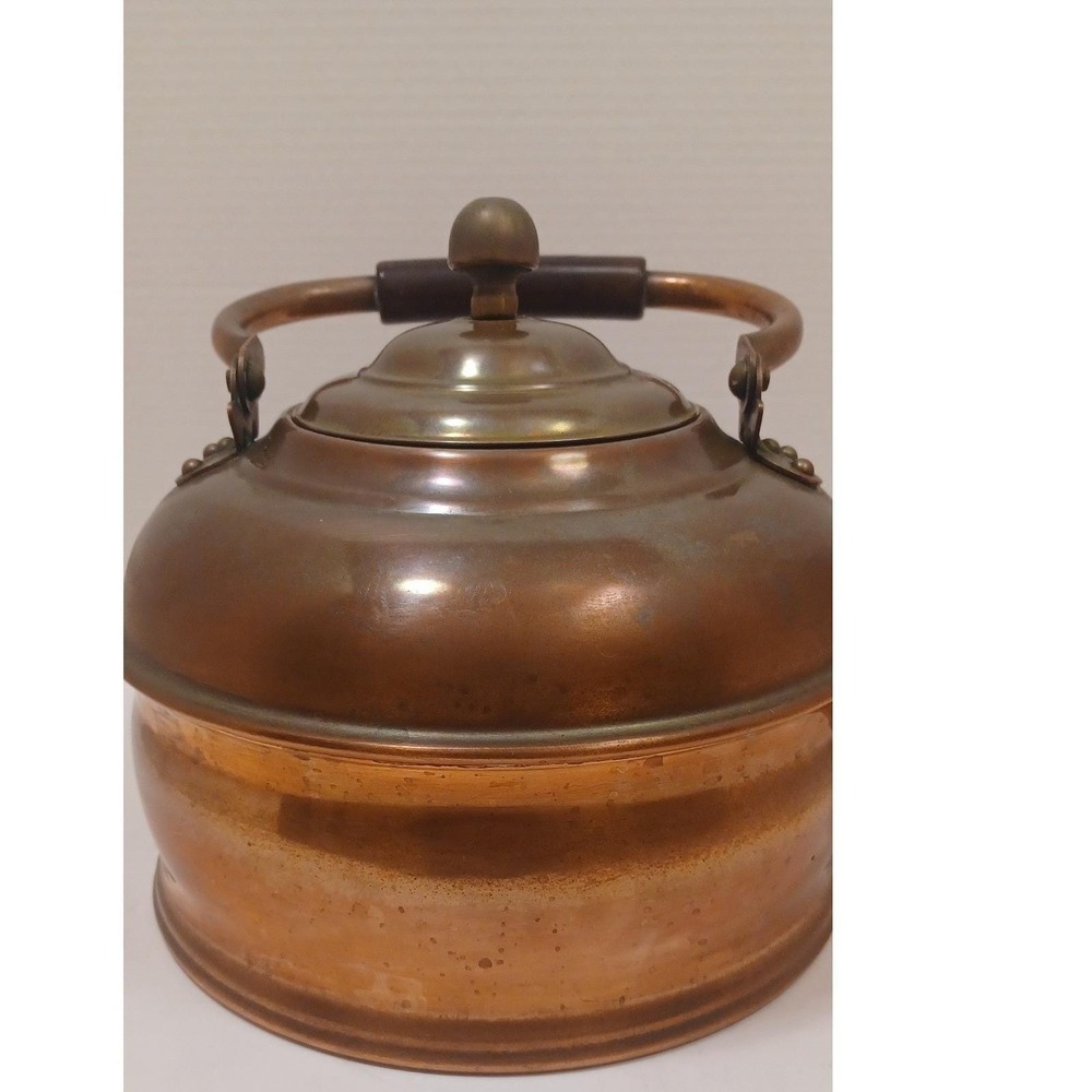 Antique Copper Tea Kettle Large Tea Pot 5 Liter Vintage Teapot 1910–1930 Revere - Picture 3 of 12